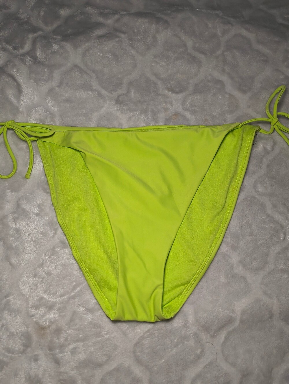 Womens No Boundaries Neon Green Bikini Bottoms